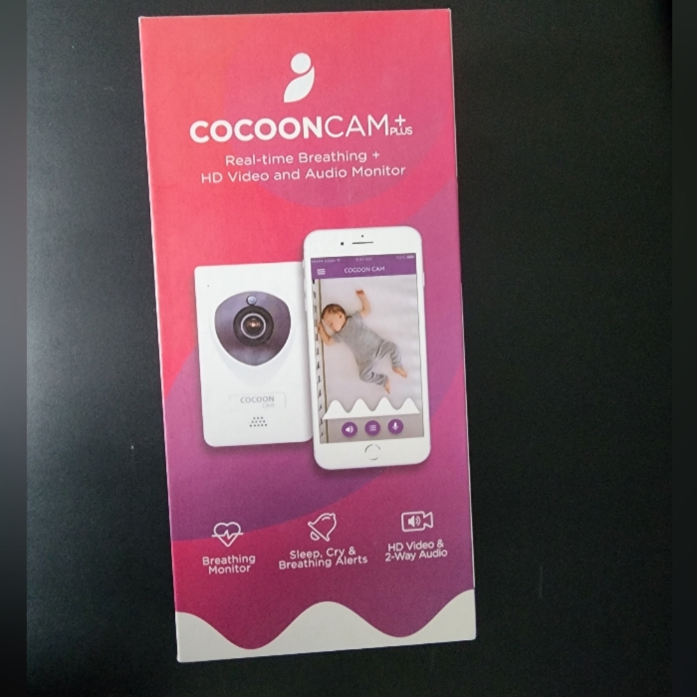 Cocoon Cam Plus Baby Monitor with Real Time Breathing + HD Video and Audio